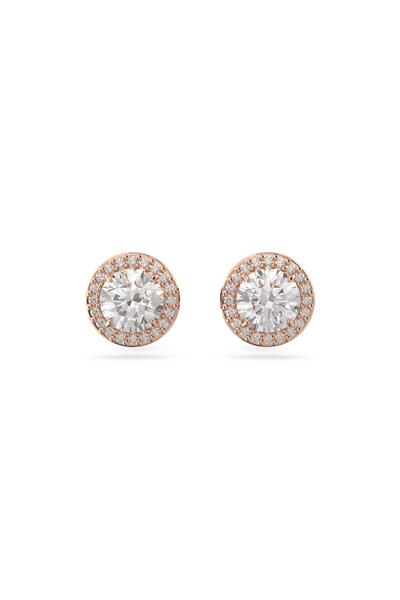 Swarovski 5636275 Küpe Constella:Pe Stud Pave Whıte/Ros