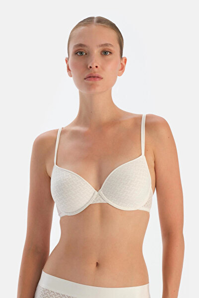 Dagi Kırık Beyaz Air'n Space Balenli Dantelli Sütyen