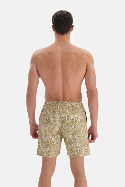 Dagi Μεσαίο σορτς κολύμβησης με πράσινο σχέδιο ζέβρα