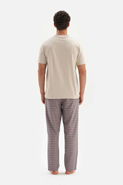 Dagi Γκρι καρό υφαντό πάτο πιτζάμα