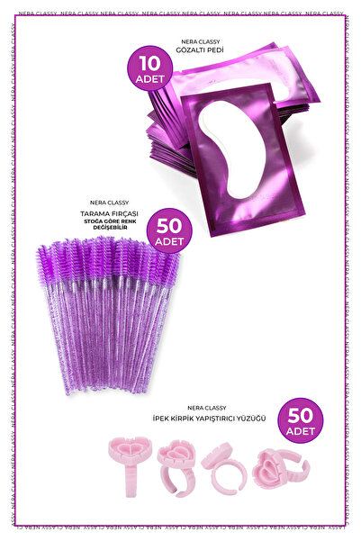 Nera Classy İpek Kirpik Uygulama Yardımcı Malzemeler Seti (212 Parça)