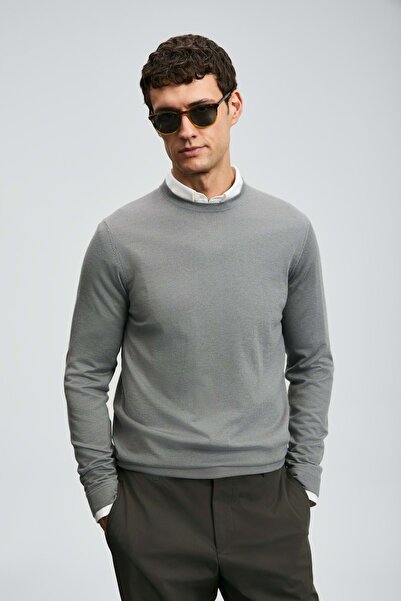 Lufian 112090148 Dean Kazak Men's Sweatshirt Gray