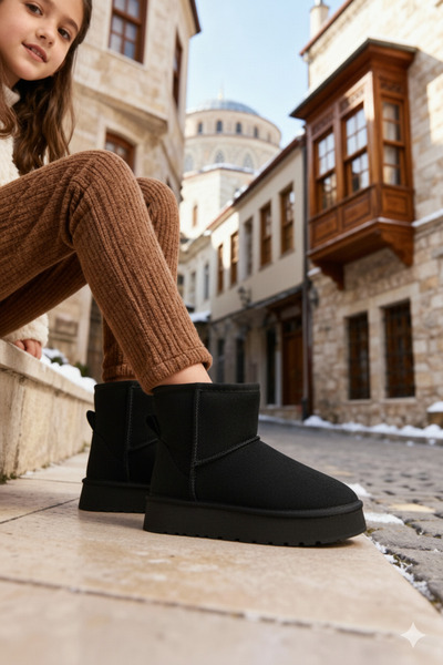 moon glow Kız Çocuk Bot Çocuk Botu Kız Çocuk Botu İçi Yünlü Çocuk Botu Kışlık Çocuk Botu & Bootie 2025