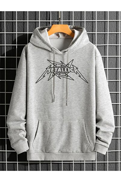 estilowear سويت شيرت ميتاليكا للجنسين 3iplik şardonlu