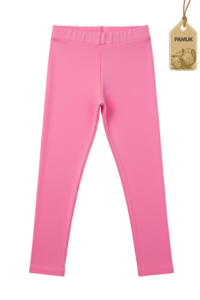 TWOO KİDS Lányok leggingsjei - 6 darabos, sima, alap lycra anyagú, szezonális pamut, izzadásgátló hosszú leggings (SET-5)