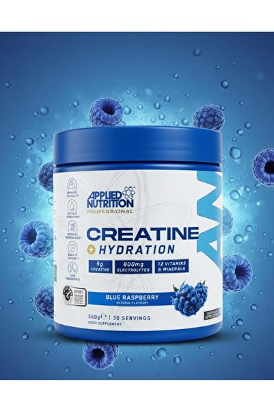 applied nutrition Creatine + Hydration, Blue Raspberry, 30 Servings, Support Endurance and Strength