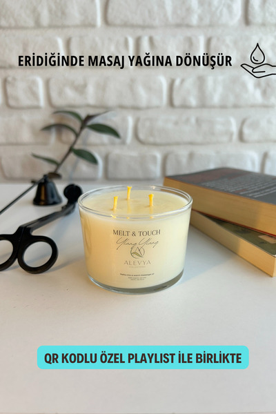 Alevya Collections Melt & Touch Serisi - Ylang Ylang / Eridiğinde Masaj Yağın...