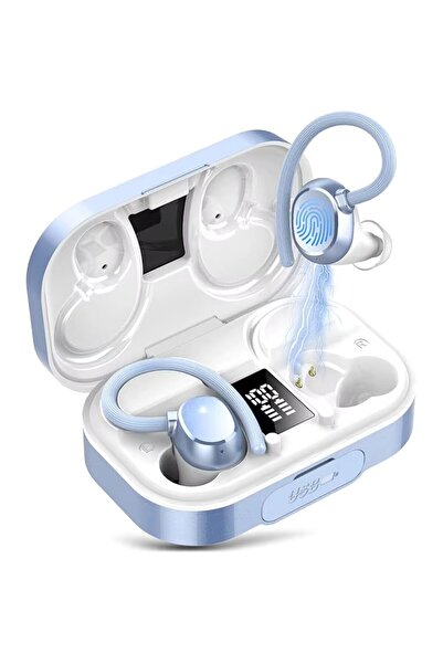 OEM Căști sport TWS, Bluetooth 5.4 cu cârlig pentru ureche, rezistente la apă IPX7, control tactil