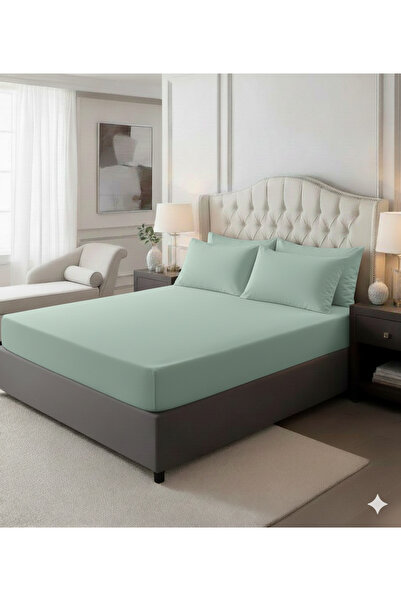 She&Co Double Personal Elastic Bed Sheet Set - 3 Pieces |   Green