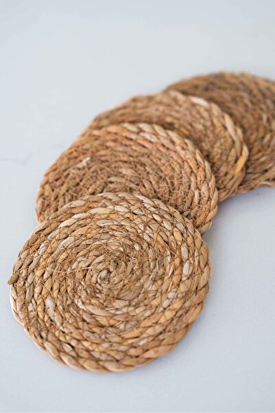 KaiHome Natural Wicker Set of 6 Coasters