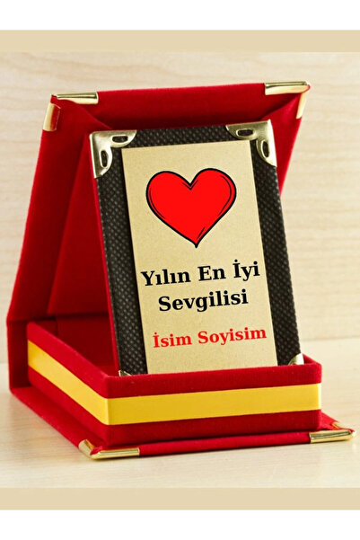 Özcan Tasarım Yılın En İyi Sevgilisi Plaketi - Sevgililer Günü Plaketi ( Mini Plaket )