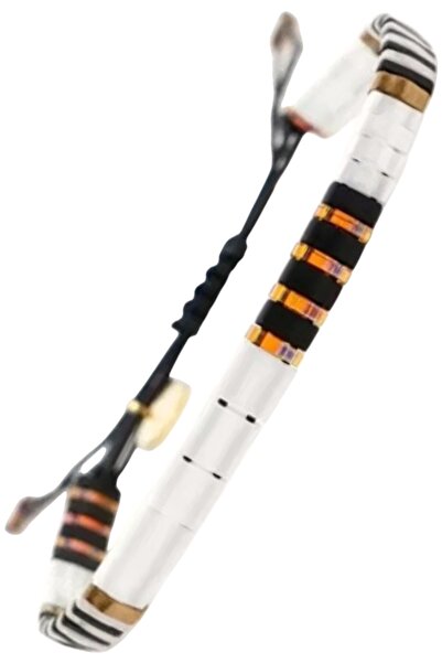 NAZLI TAKILAR سوار مصنوع من خرز زجاجي من نوع ميوكي تيلا قابل للتعديل مع تفاصي...