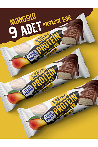 TrioMove Protein Bar - Mango ve Yoğurtlu, %33 Protein, 50 g x 9 Adet Trio Move
