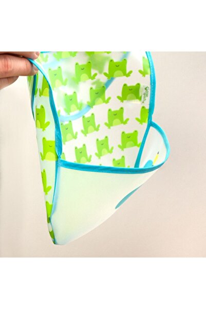 iplay 2 Adet, I Play Su Geçirmez 9-18 Ay Eva Kumaş Bebek Cırtlı Mama Önlüğü, 2'li Paket