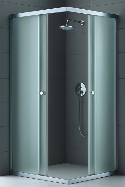 Durul Duşakabin 100x100 Kare Buzlu Cam