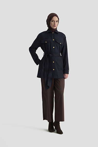 Armine TREND Μπουφάν με ρίγες στον εσωτερικό όψη-25KT511