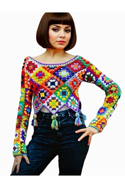 El örgüsü Yadicrochetorgu Authentic Sweater