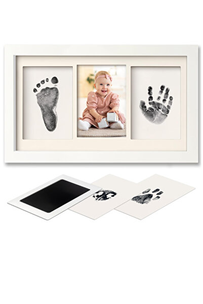 Moky Design Bebek El Ayak İzi Seti, Temassız Mürekkep Baskı Kiti (2 Adet) ve ...