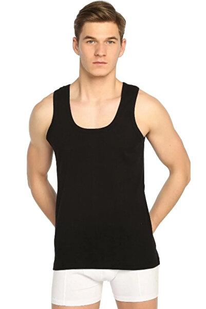 nuda luna Men's Undershirt Black Passion 6-Pack Cotton Combed Undershirt