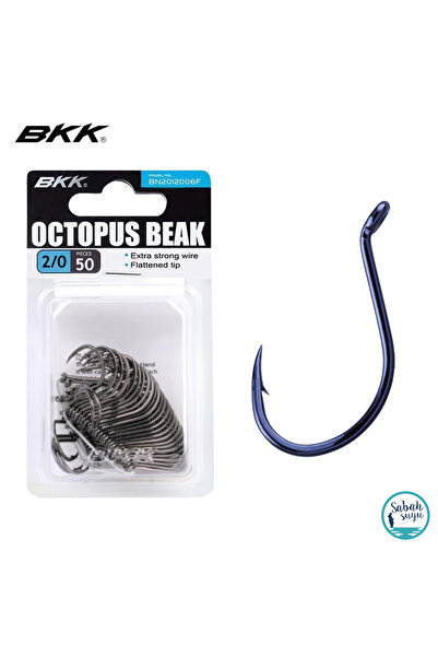BKK 2012006 Octopus Beak Delikli İğne Siyah #2/0 (50 Adet)