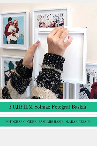 Baskıkafası 12'li Set 20x20 Cm Duvara Yapışan Sök-tak Beyaz Çerçeve (fotoğraf...