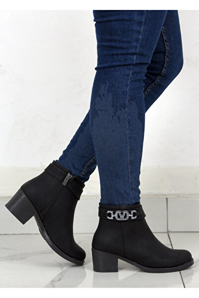 ASL SHOES STORE Women's Waterproof Non-Slip Sole Orthopedic Black Boots