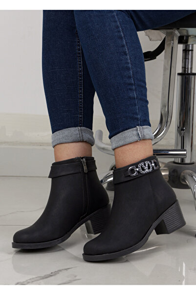 ASL SHOES STORE Women's Waterproof Non-Slip Sole Orthopedic Black Boots