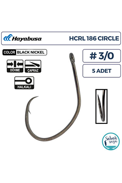 HAYABUSA Hcrl 186 Black Nickel 7li Paket Olta Iğnesi