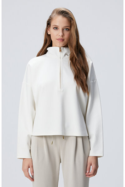 Network N-Tech Kırık Beyaz Sweatshirt