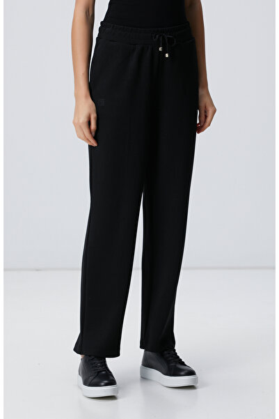 Network Siyah Nervür Detaylı Eşofman