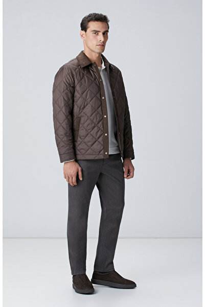 Network Kahverengi Süet Garnili Coat Ceket