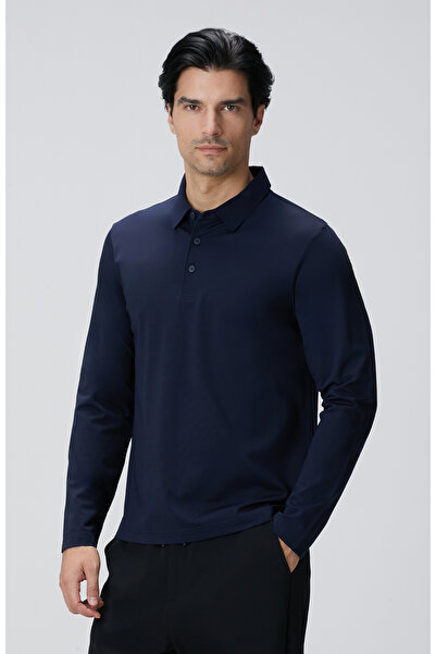 Network Lacivert N-Tech Polo Yaka T-shirt