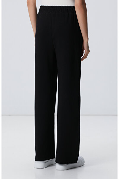 Network Siyah Bol Paça Basic Eşofman