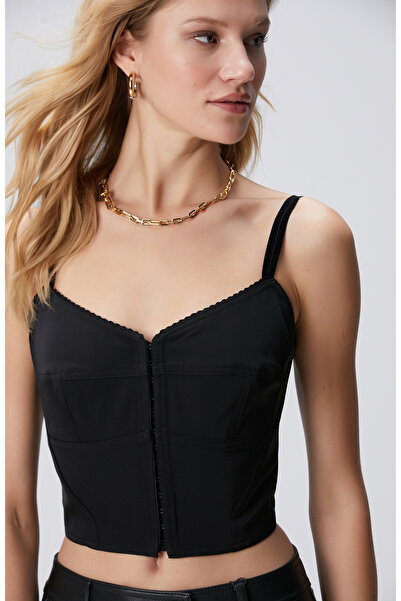 Network Siyah Agraflı Büstiyer