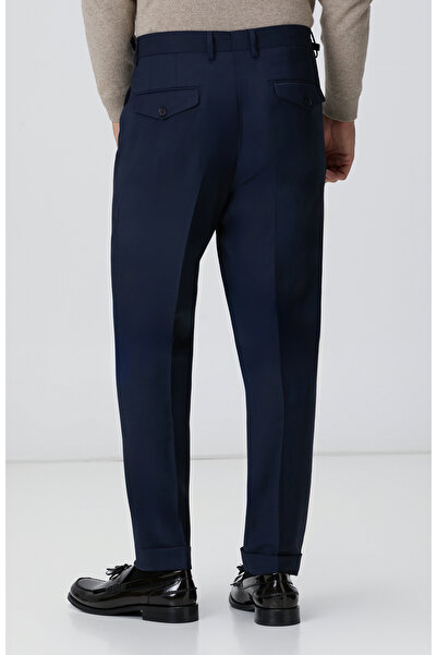 Network Lacivert Keten Karışımlı Pantolon
