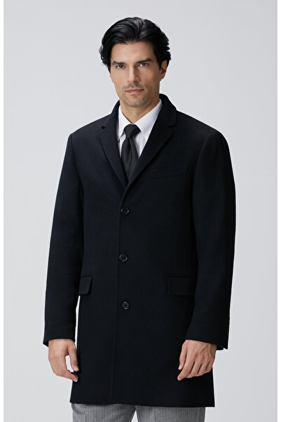 Network Limited Siyah Kaşmir Palto