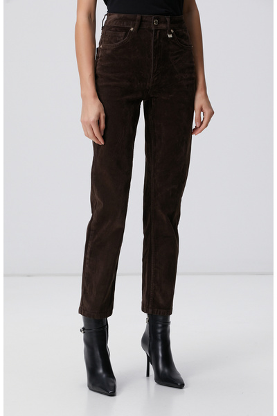 Network Koyu Kahverengi Denim Pantolon