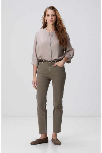 Network Bej Yün Karışımlı Gömlek