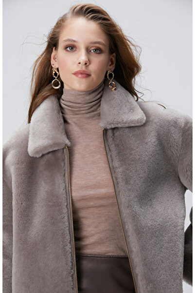 Network Gri Çift Taraflı Deri Kaban