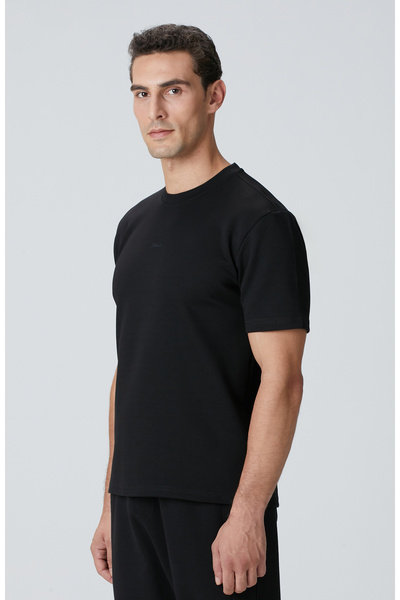 Network Siyah Baskılı Sweatshirt