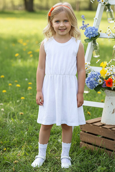 Parla Kids 0018 - Girl's Embossed Patterned Dress Orange Buckle Set