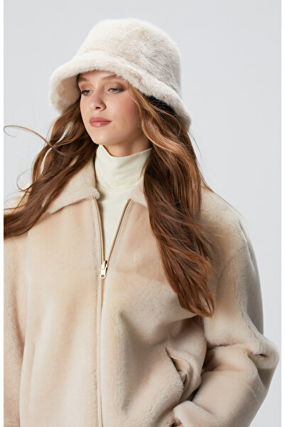 Network Bej Kadın Şapka