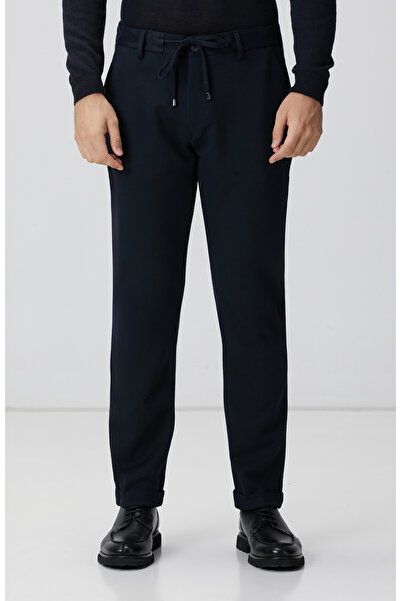 Network Lacivert Örme Pantolon