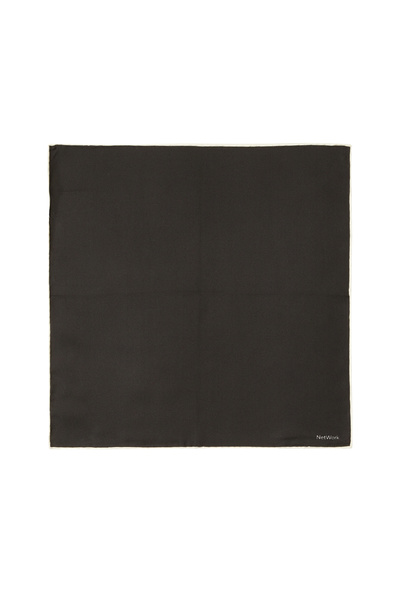 Network Lacivert Erkek İpek Mendil