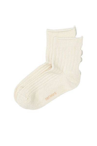 Network Bej Erkek Çorap