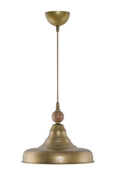 DEDE TEKLİ CONO SIVAMA METAL SARKIT AVİZE AHŞAPLI ESKİTME