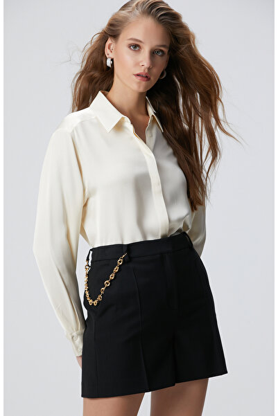 Network Kırık Beyaz Saten Gömlek