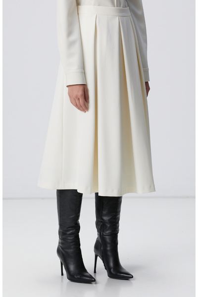 Network Kırık Beyaz Etek