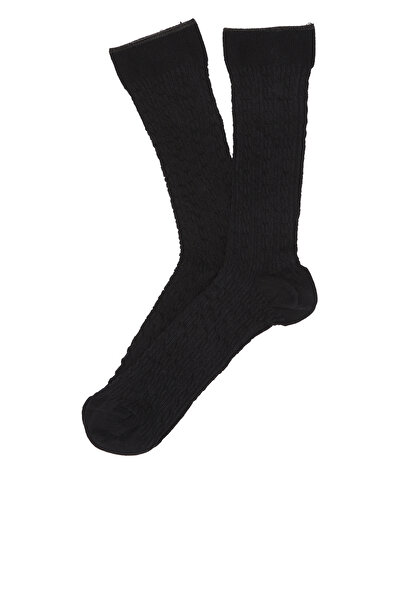 Network Siyah Dokulu Erkek Soket Çorap