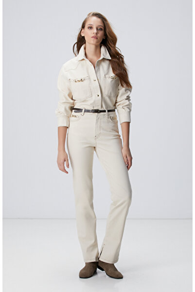 Network Naturel Aksesuarlı Denim Pantolon